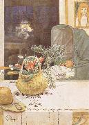 Carl Larsson Gunlog without her Mama Spain oil painting artist